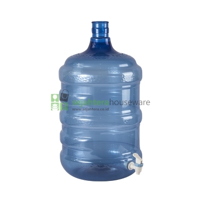 Botol Aqua Galon 19 Liter + Kran