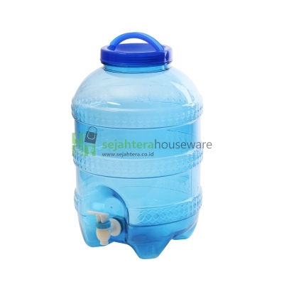 Botol Aqua Galon 8 Lt+ Kran Lucky M-026