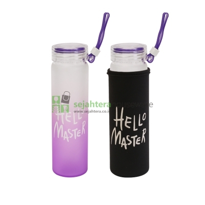 Botol Air Kaca Hello Master 480ml