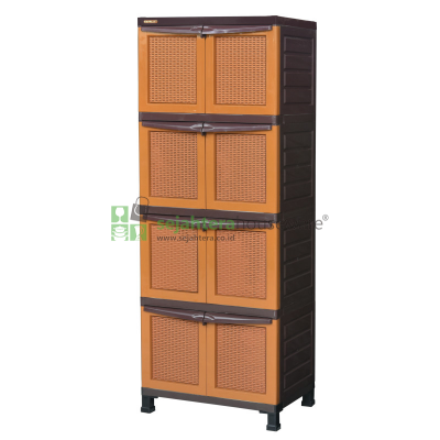 Lemari BCBC CRS-X48 RATTAN SYN+Kunci