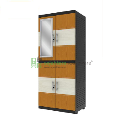 Lemari Naiba-Fit Ebony 9524+Cermin