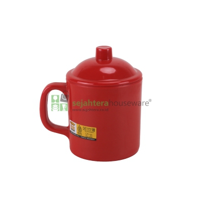 Cangkir Tutup GD B 0203C Polos Melamine