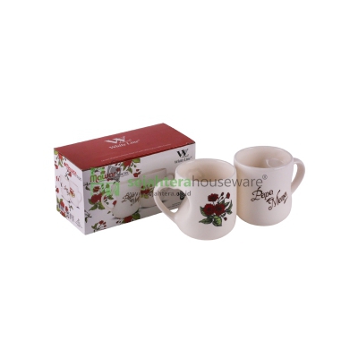 Gelas Papa Mama White Line MAWAR 2 pcs
