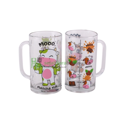 Gelas Set BBC Moo-Moo BM 12 OZ 2 pcs