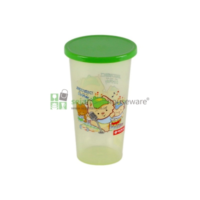 Gelas Tutup Fancy Lion Star 400 ml GL-60
