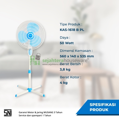 Kipas Miyako KAS-1618 B PL(silang)
