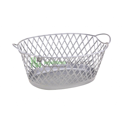 Keranjang Baju Oval Atma 6210 Silver