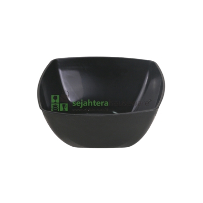 Mangkok Lunar Segi Kubik Hitam