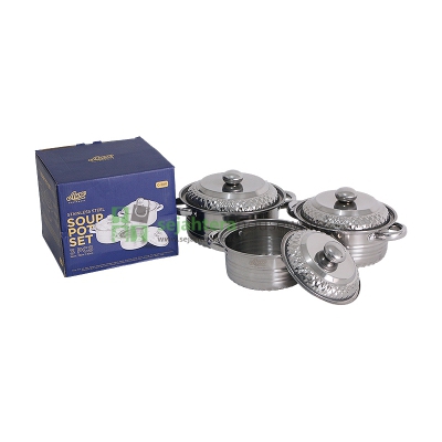 Panci Soup Set Agogo C-580 16/18/20@3pcs