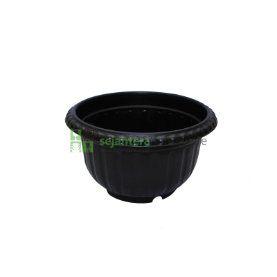 Pot Bunga Beeplast M-601 23cm Hitam*