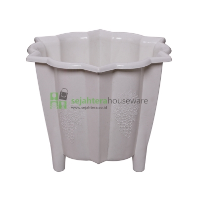 Pot Bunga Sun Flower PL-608 (S) Putih