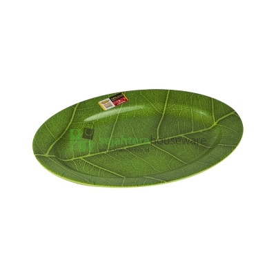 Piring GD P 0310 Oval Motif Daun