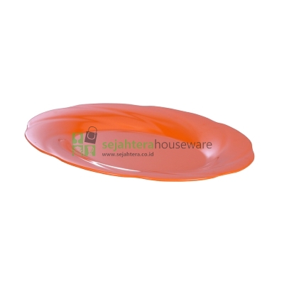Piring Unica M6182 Bentuk Bunga Oval Cep