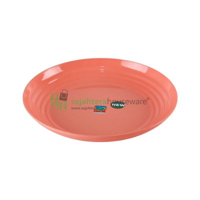 Piring Plastik Lucent Green Leaf 4074