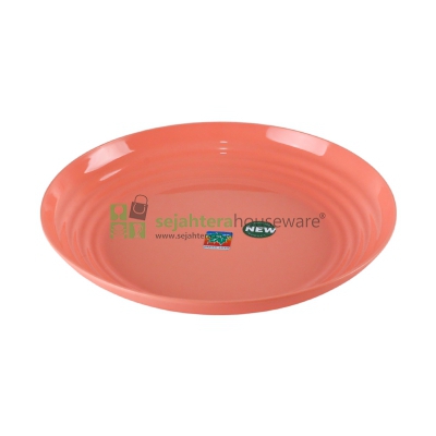 Piring Plastik Lucent Green Leaf 4075