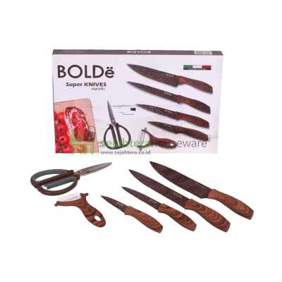 Pisau Set BOLDe Marbel 6 pcs