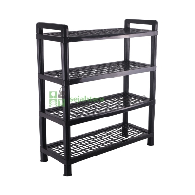 Rak Sepatu DMP Hitam Susun 4