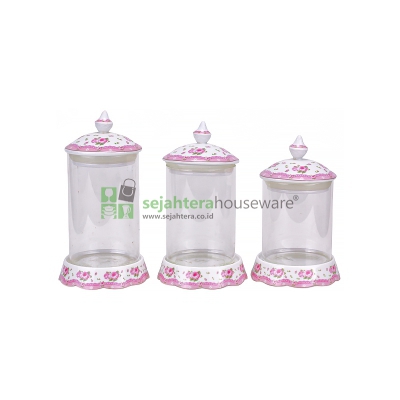 Stoples Set Bistro 3 Pcs BO-1833 Rose*