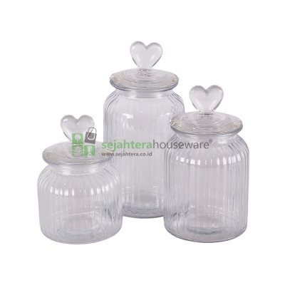 Stoples Set Kaca Love 3pcs M-1129