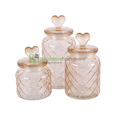 Stoples Set Kaca Love Amber 3pcs JT0105