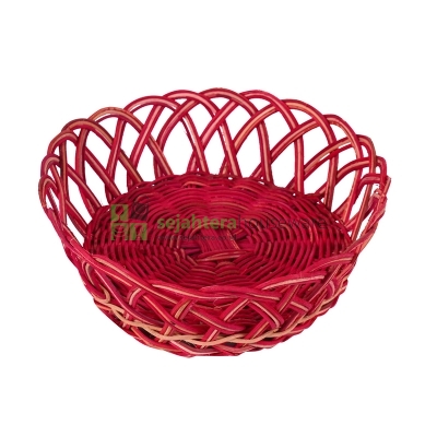 Tempat Buah Rotan Bulat Elegant