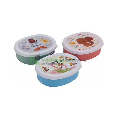 Tempat Sambal Hawai 8802 (3pcs) Oval#5*