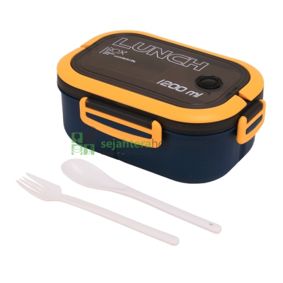 Lunch Box Oval 1.2L+Sendok Garpu 41958