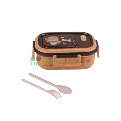 Lunch Box HXD 8808 1200ml + Sendok Garpu