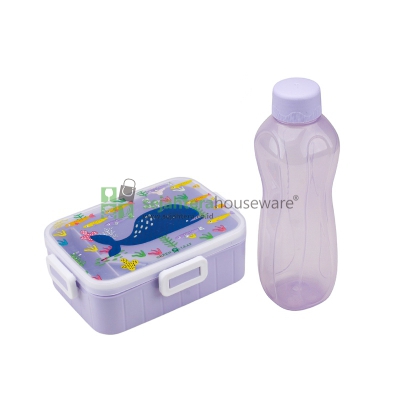 Lunch Box+Botol Green Leaf GLH003
