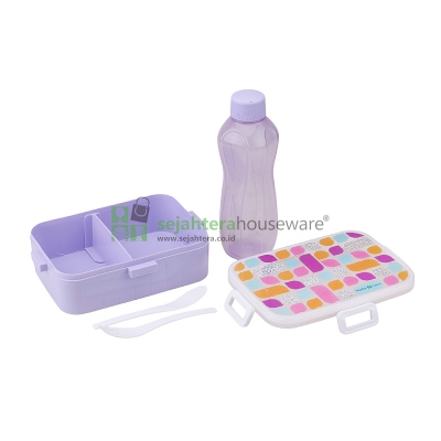 Lunch Box+Botol Green Leaf GLH004
