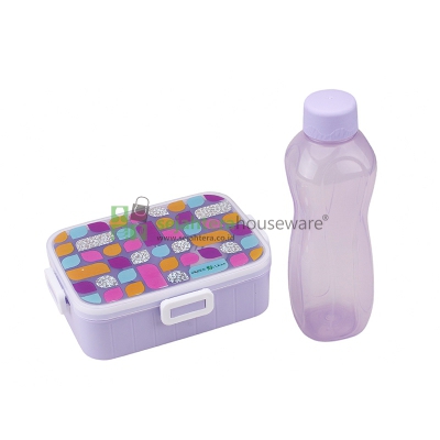 Lunch Box+Botol Green Leaf GLH004