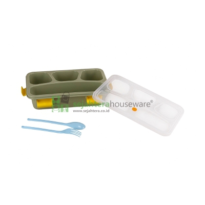 Lunch Box Redhouse 551 + Sendok Garpu