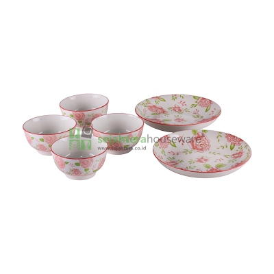 Mangkok Piring Set HA1895 6 Pcs
