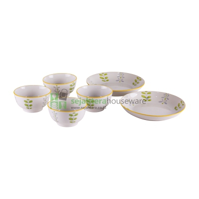 Mangkok Piring Set HA1902 6 Pcs