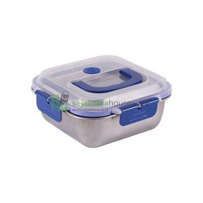 Lunch Box Segi Nikel Tutup Plastik 0290*
